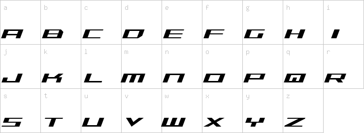 Lowercase characters