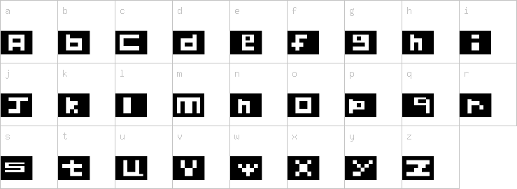 Lowercase characters