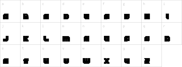 Lowercase characters