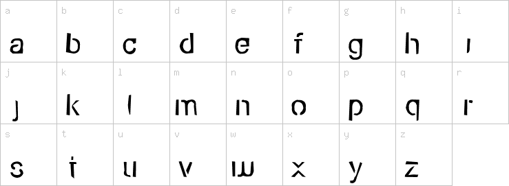 Lowercase characters