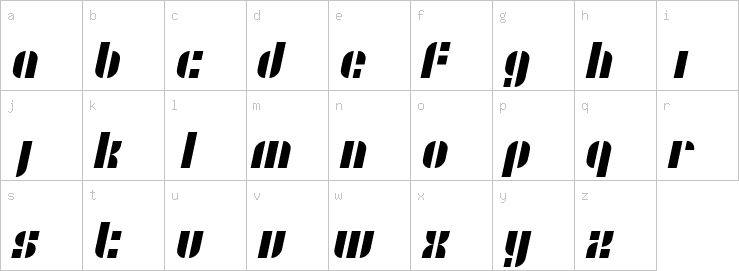 Lowercase characters