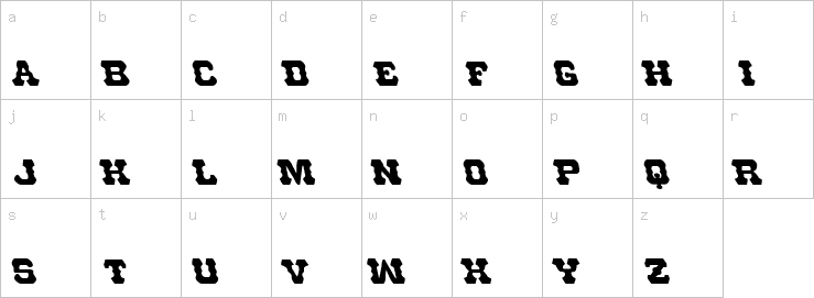 Lowercase characters