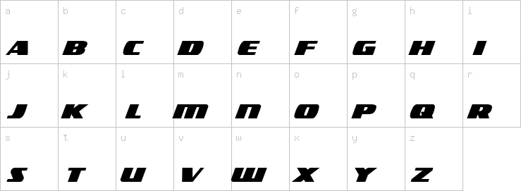 Lowercase characters