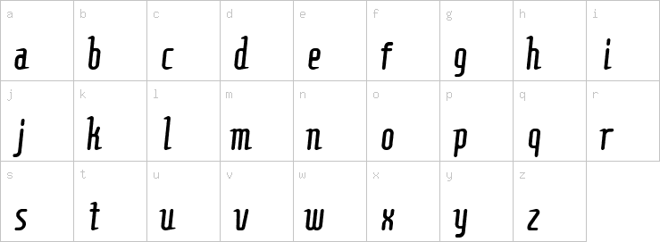 Lowercase characters