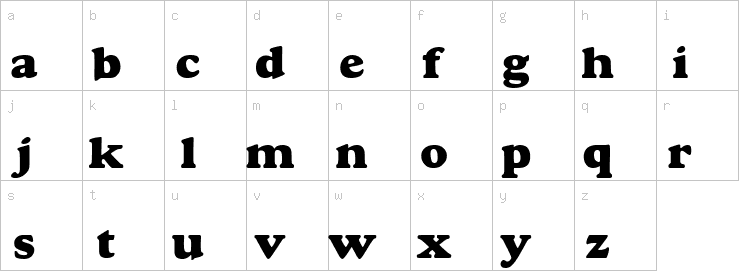 Lowercase characters