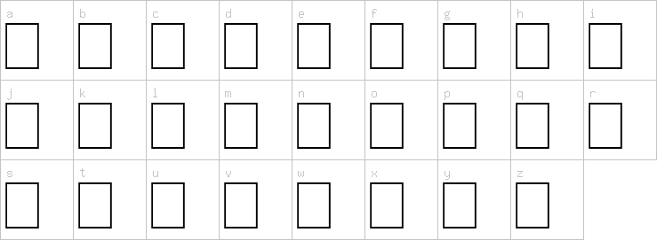 Lowercase characters