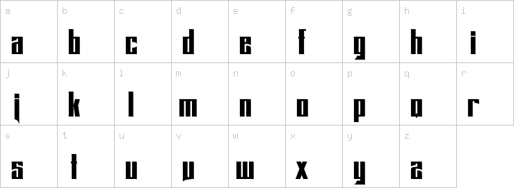 Lowercase characters