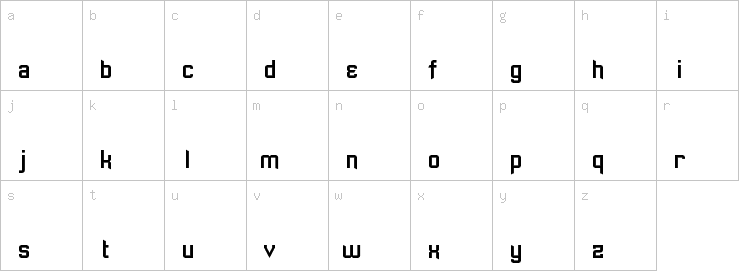 Lowercase characters