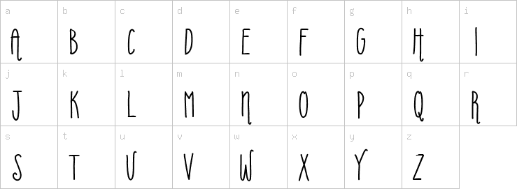 Lowercase characters