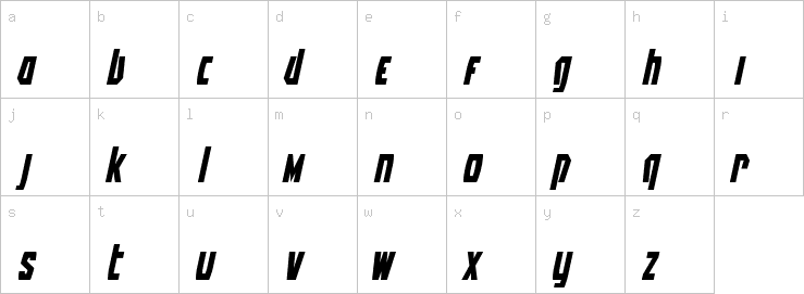 Lowercase characters