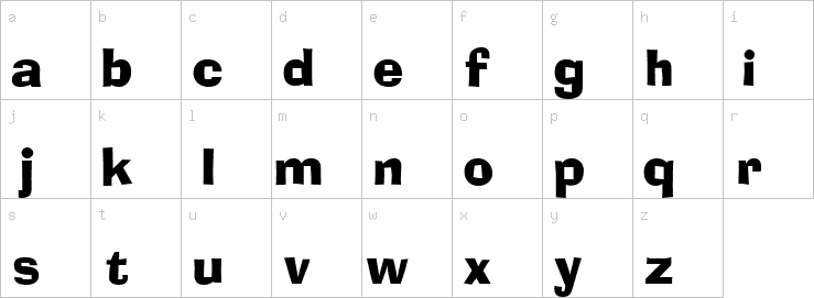 Lowercase characters