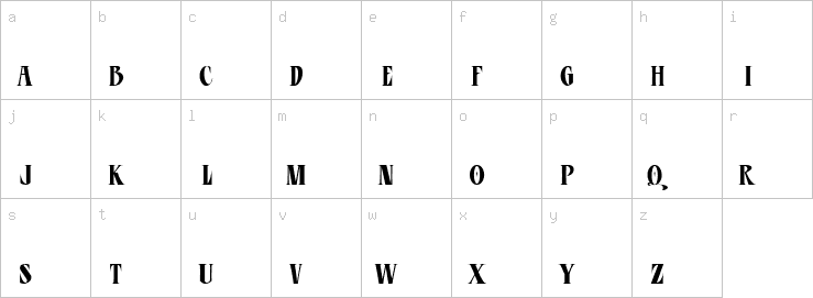 Lowercase characters