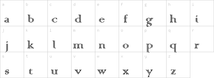 Lowercase characters