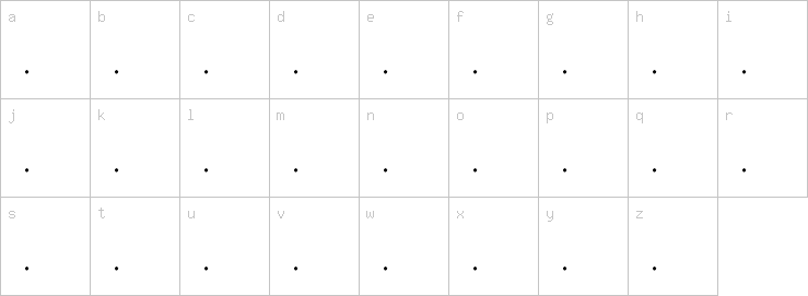 Lowercase characters