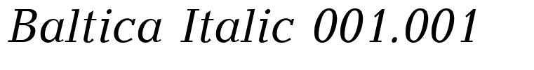 Baltica Italic 001.001