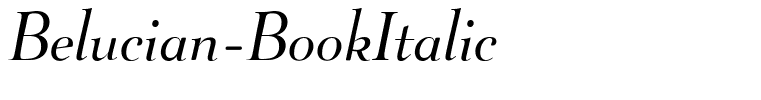 Belucian-BookItalic