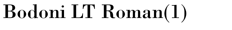 Bodoni LT Roman(1)