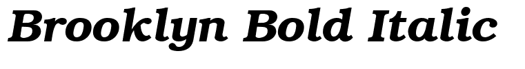 Brooklyn Bold Italic