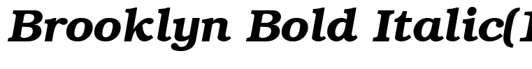 Brooklyn Bold Italic(1)