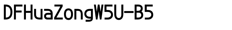 DFHuaZongW5U-B5