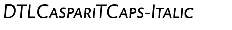 DTLCaspariTCaps-Italic