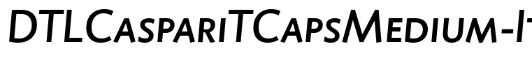 DTLCaspariTCapsMedium-Italic