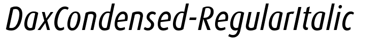 DaxCondensed-RegularItalic