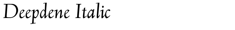 Deepdene Italic