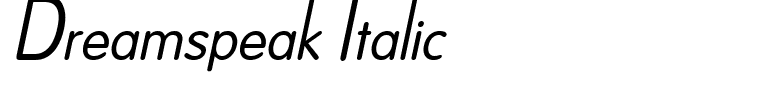 Dreamspeak Italic