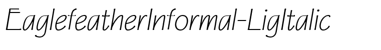 EaglefeatherInformal-LigItalic