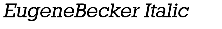 EugeneBecker Italic