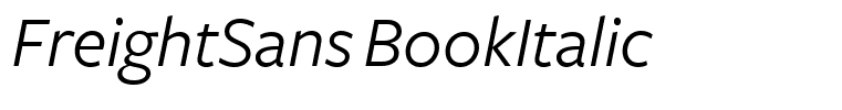 FreightSans BookItalic