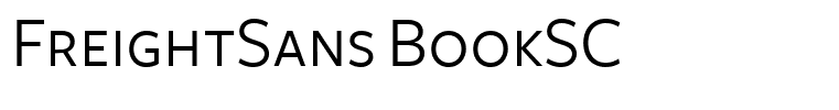 FreightSans BookSC