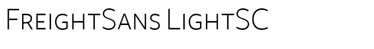 FreightSans LightSC