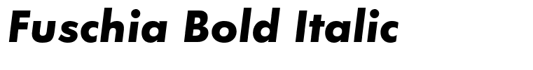 Fuschia Bold Italic