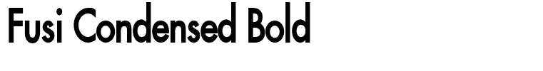 Fusi Condensed Bold