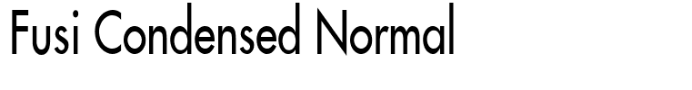 Fusi Condensed Normal