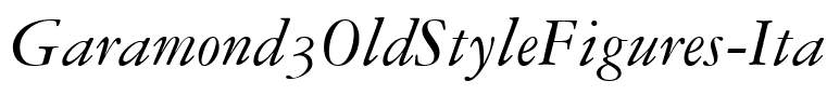 Garamond3OldStyleFigures-Italic