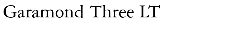 Garamond Three LT