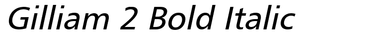 Gilliam 2 Bold Italic