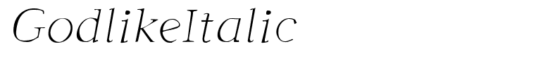 GodlikeItalic