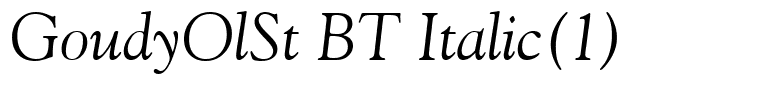 GoudyOlSt BT Italic(1)