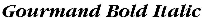 Gourmand Bold Italic