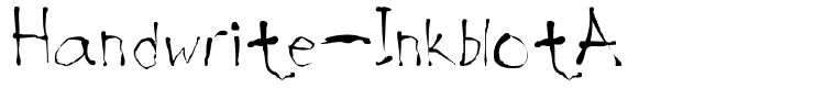 Handwrite-InkblotA