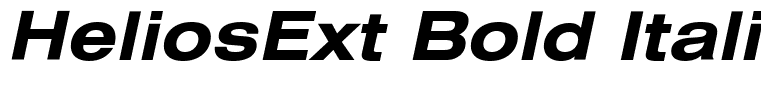 HeliosExt Bold Italic