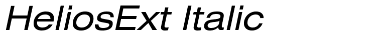 HeliosExt Italic