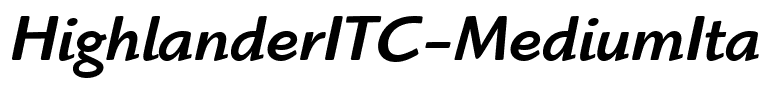 HighlanderITC-MediumItalic