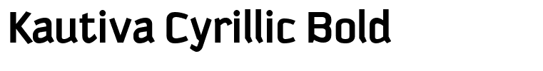 Kautiva Cyrillic Bold