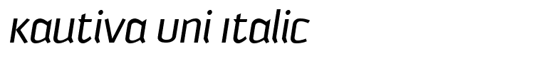 Kautiva Uni Italic