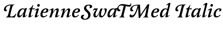 LatienneSwaTMed Italic